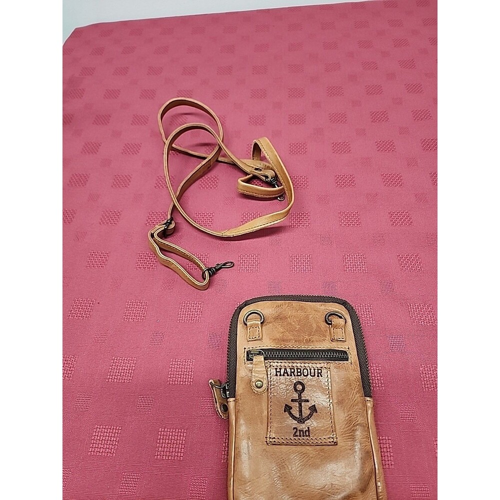 Harbour 2nd Crossbody Leather Credit Card Wallet Phone Bag Travel Purse Small - Picture 10 of 10